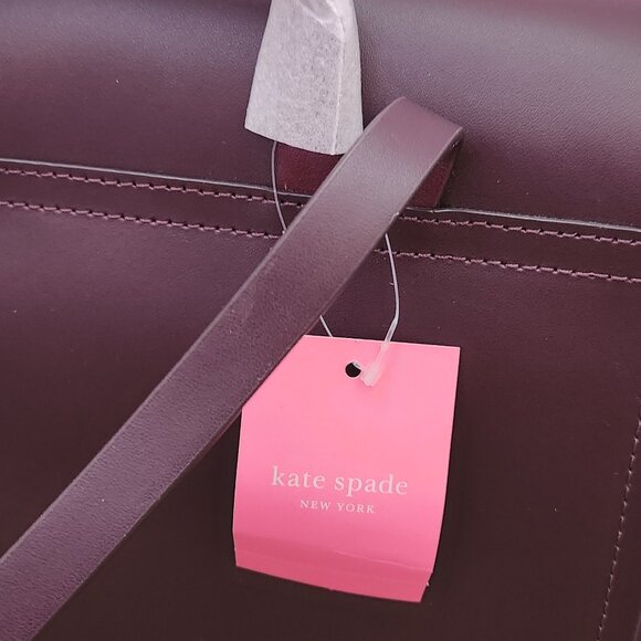 NWT Kate Spade  Backpack Megyn Somerville road chcltchery Burgundy Backpack - Picture 4 of 16